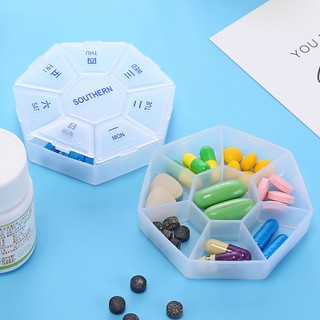 HCM - Hộp đựng thuốc chia ngăn thuốc nhỏ gọn mang theo đi làm du lịch công tác