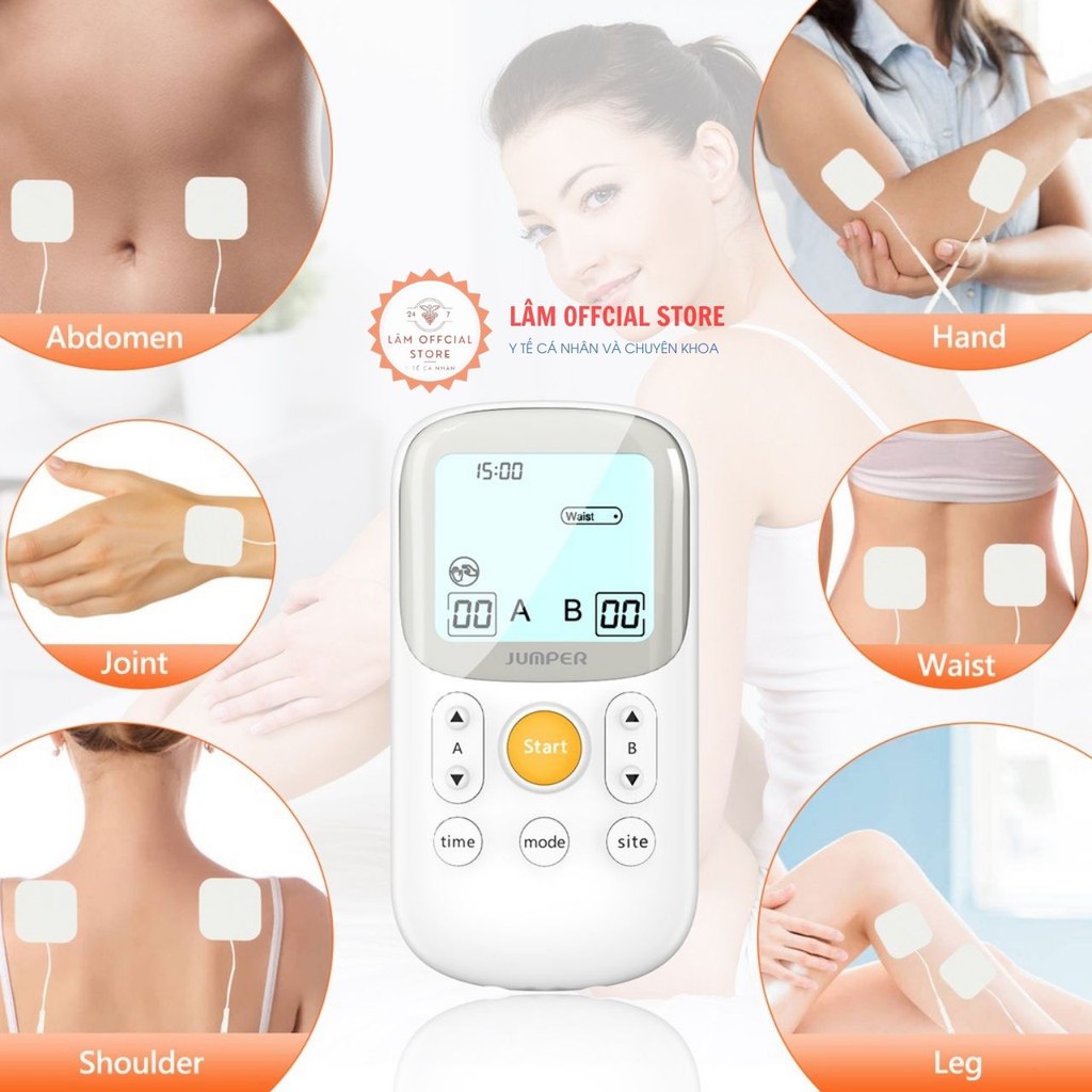 Máy massage, máy massage vật lý trị liệu phương pháp TENS JUMPER JPD-ES200 bảo hành 2 năm công nghê ĐỨC