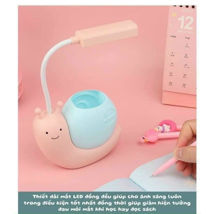 Đèn học để bàn hình ốc sên chú sâu,,,