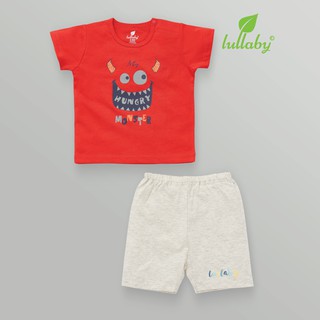 Lullaby Bộ quần áo cộc tay bé trai NH639P BST Sắc màu