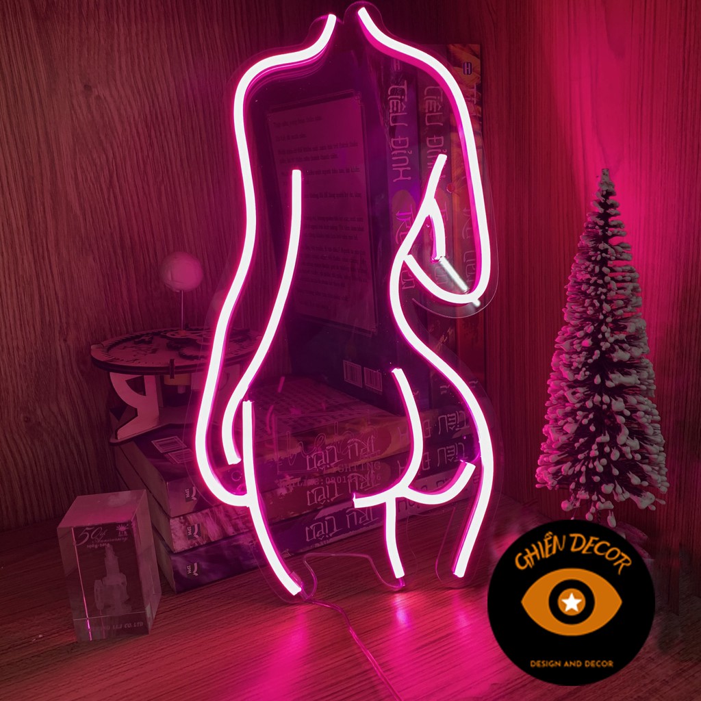 Đèn led Neon trang trí hình Sexy mẫu 1| Đèn neon trang trí phòng ngủ, treo tường