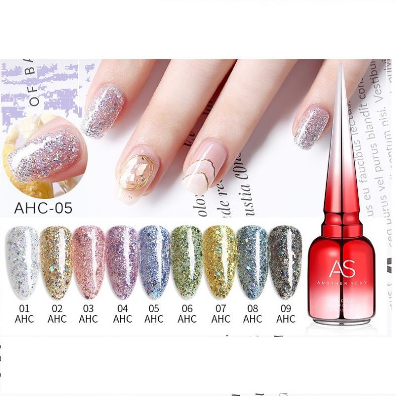Sơn Gel AS vỏ đỏ Mã AHC ( Cam Kết Chính Hãng - làm khô sơn gel bằng máy hơ uvled )