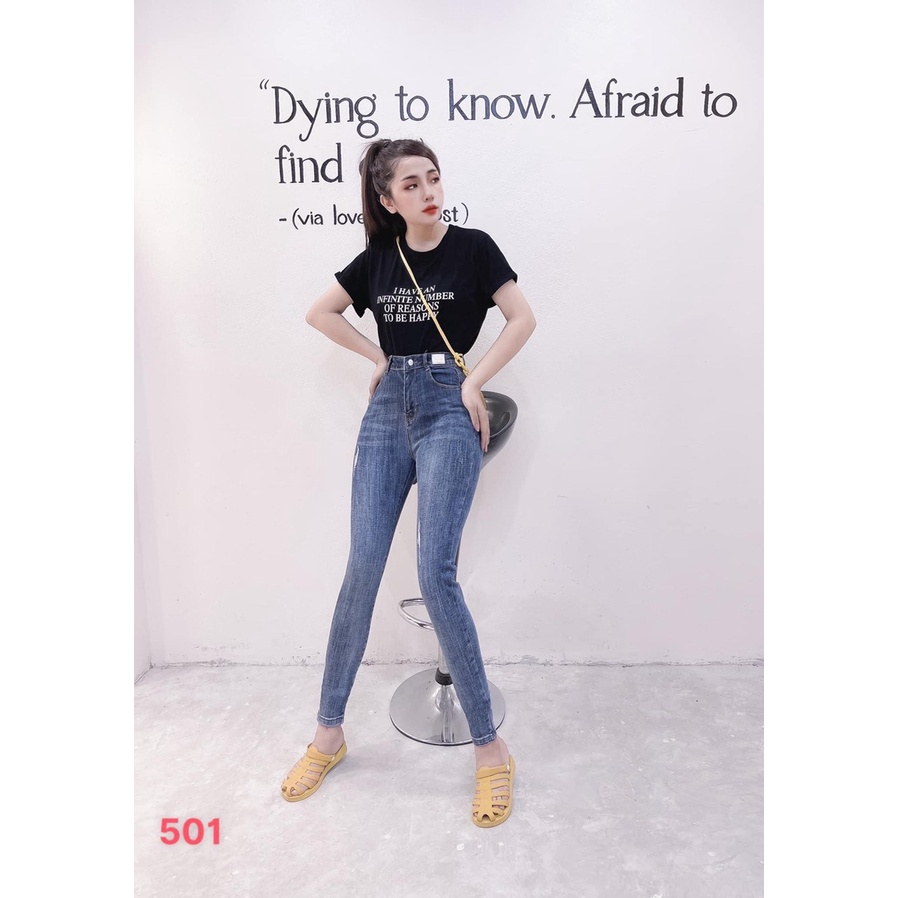 Quần Jean Nữ mẫu mới (kèm hình thật) ❤️A-T Fashion❤️ Quần Bò Nữ cạp cao thời trang hiện đại trẻ trung - QJN501