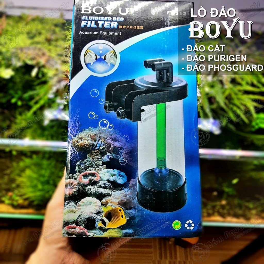 Lò Đảo BOYU FT-312 | FT-316 | Lò Đảo Sinh Học Chuyên Đảo Cát, Purigen, PhosGuard... Cho Bể Cá, Bể Thuỷ Sinh