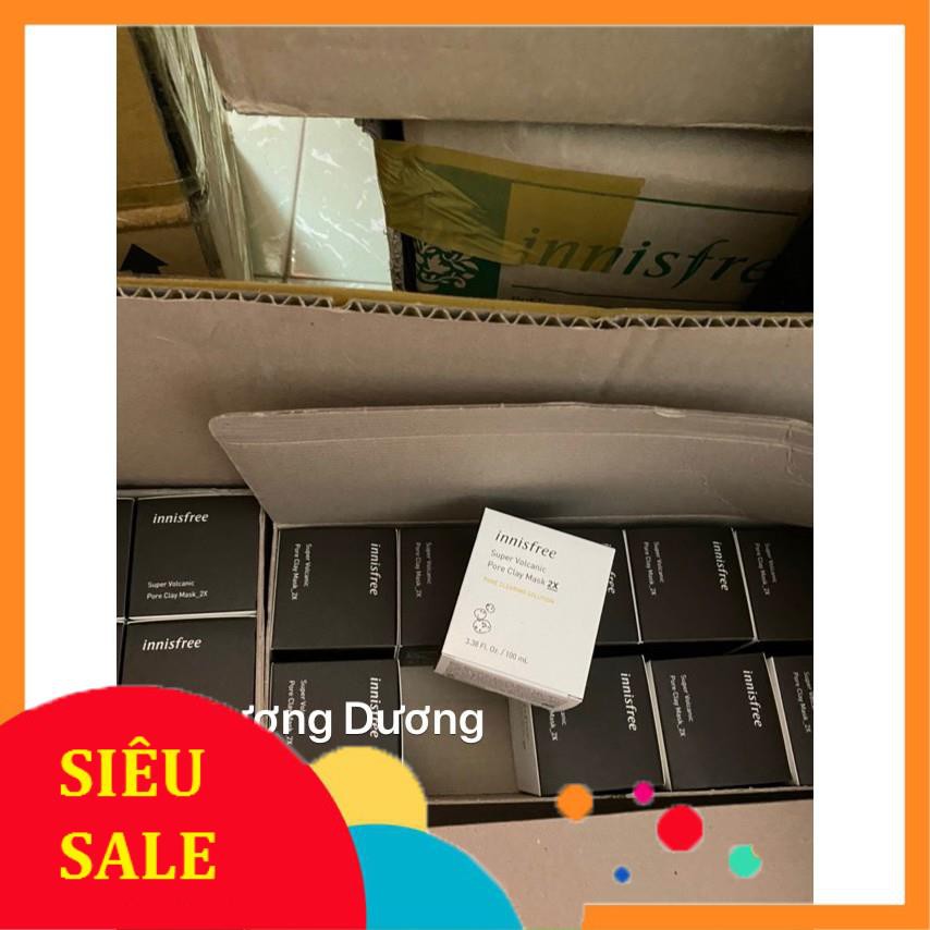 Gói Mặt Nạ Đất Sét Innisfree Super Volcanic Pore Clay Mask 2X