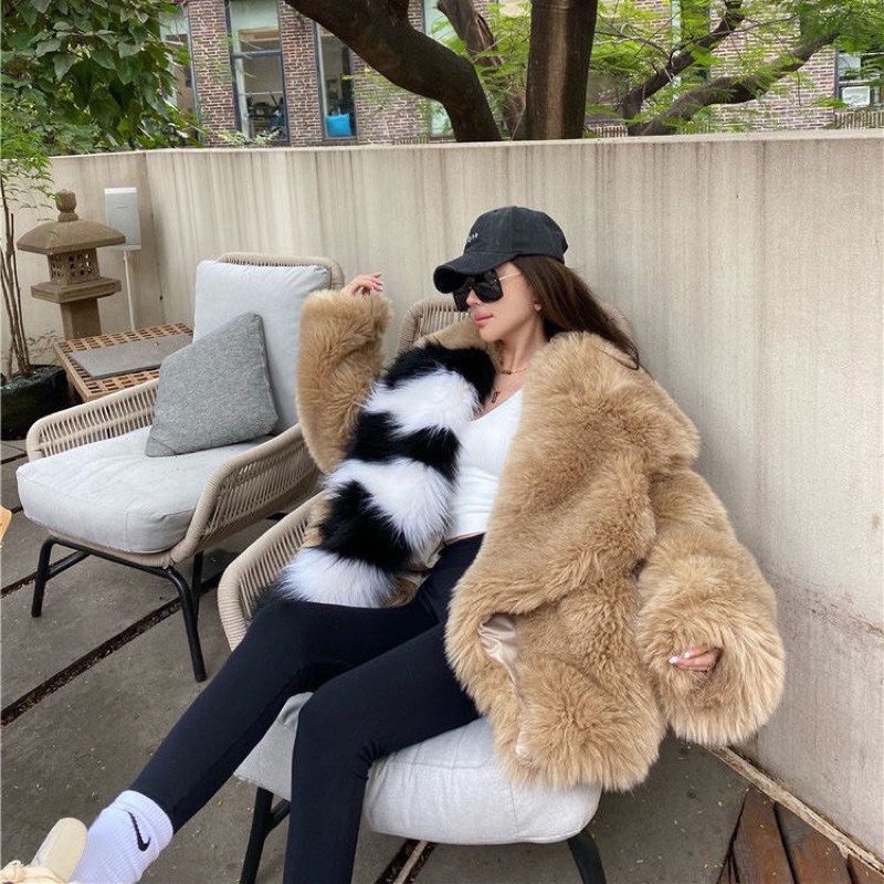 [ Áo Giả Lông Cáo Sang Chảnh]