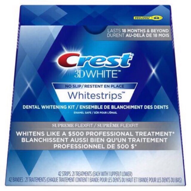 Combo 5 Miếng dán trắng răng Crest White thuộc dòng sản phẩm Crest 3D