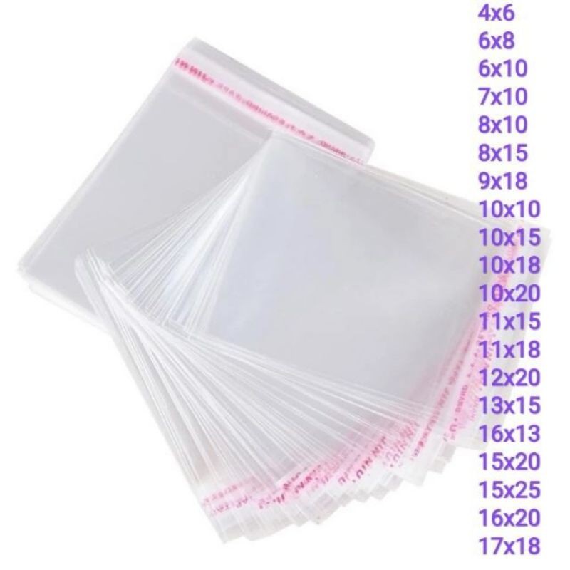 50 túi dán miệng nhìu kích thước