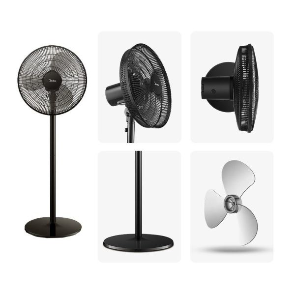 Quạt đứng Midea FS40-18C phiên bản màu đen sang trọng hàng nội địa - chất lượng cao - chạy cực êm - bảo hành 12 tháng