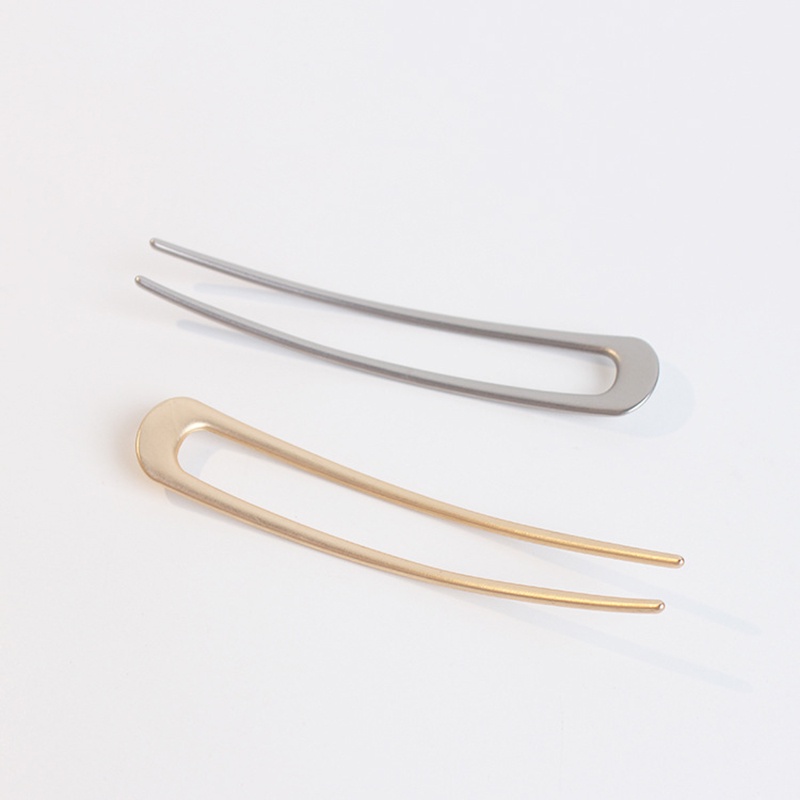 Kẹp Tóc Hợp Kim Hình Chữ U Đơn Giản Phong Cách Hàn Quốc Cổ Điển Dành Cho Nữ