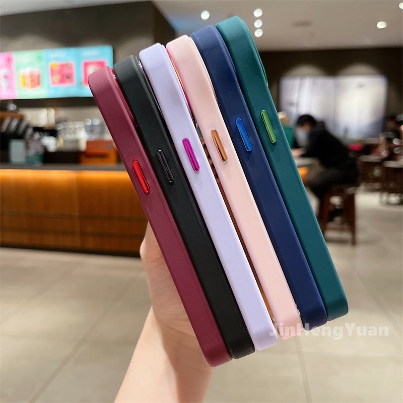 Ốp Điện Thoại Acrylic Nhám Trong Mờ Chống Sốc Chống Nhòe Cho IPhone 14 13 11 12 Pro Max 14plus X Xs XR 7 8 Plus