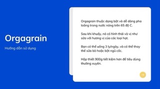 Sữa hạt Orgagrain -900g