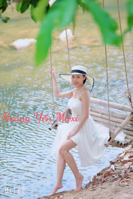 🍅Váy maxi trắng 2 tà 🍁freeship🍁đan dây lưng xẻ tà bay bổng | BigBuy360 - bigbuy360.vn