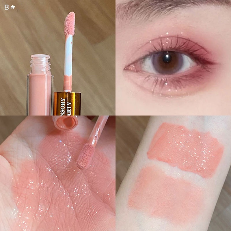 Phấn Mắt Dạng Lỏng 2 Trong 1 Chống Thấm Nước Màu Sắc Tự Nhiên