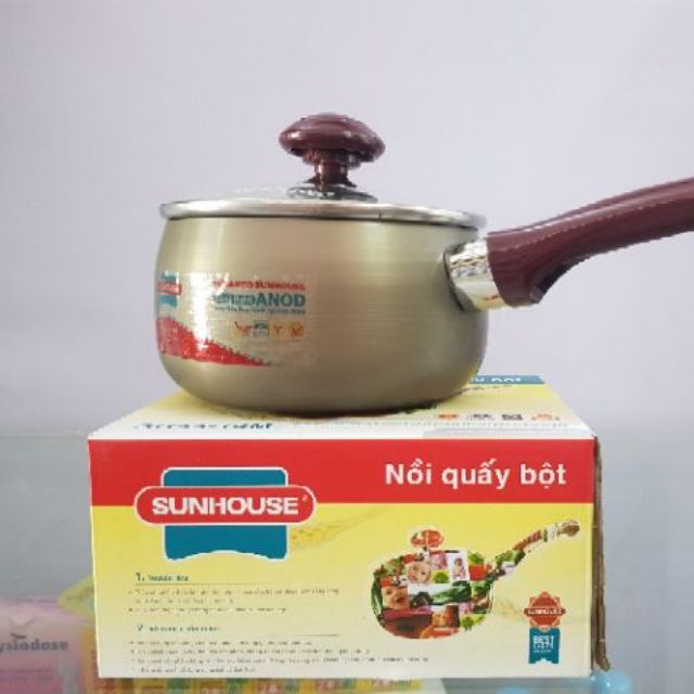 Nồi khuấy bột chống dính cho bé ăn dặm thương hiệu SUNHOUSE - SH99 - 14M