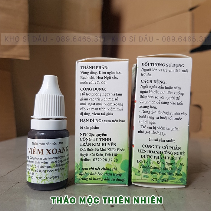 Nước Nhỏ Mũi Viêm Xoang Trần Kim Huyền 10ml, Sản phẩm của dân tộc Dao