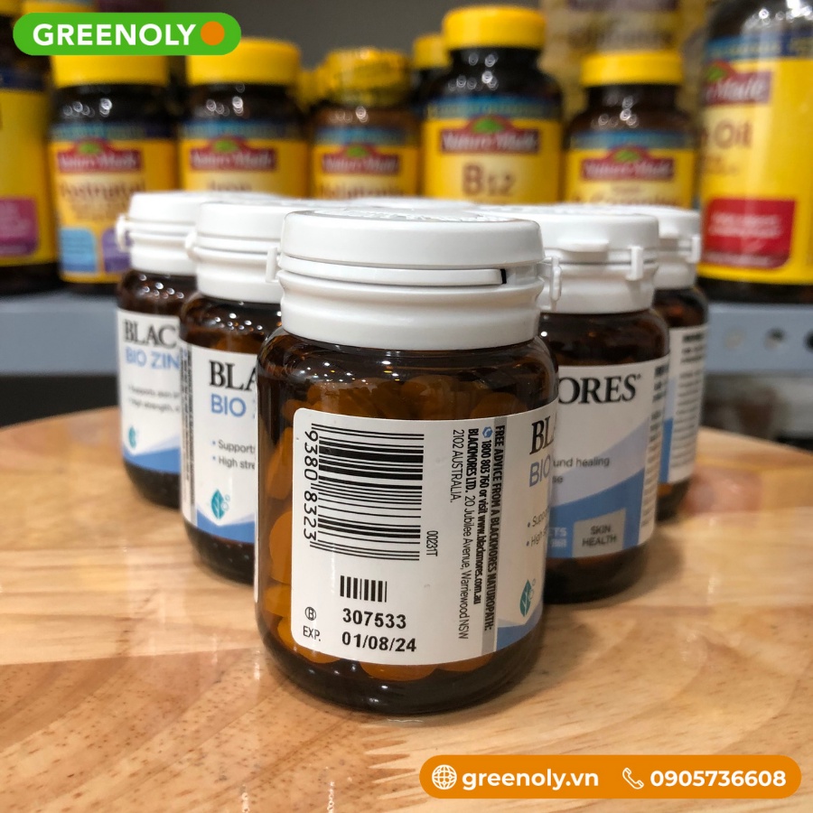 Blackmores Viên Uống Bổ Sung Kẽm Tự Nhiên Làm Đẹp Da Bio Zinc 84 Viên