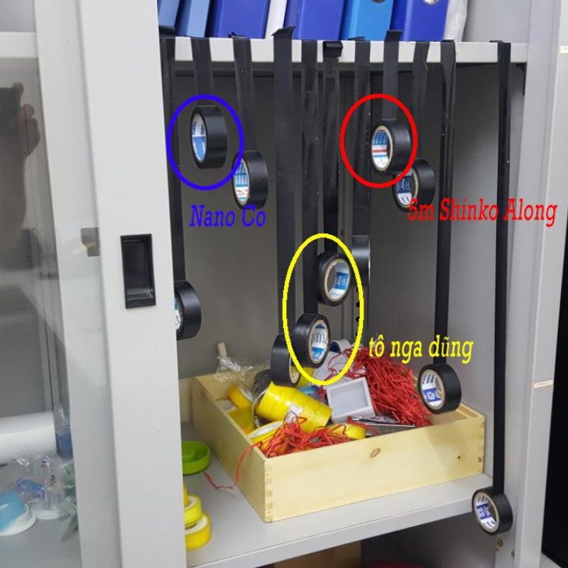 Băng keo , băng dính điện Nano Shinko Along công nghệ Nhật bản độ dính 5 m rất dai rộng 18 mm