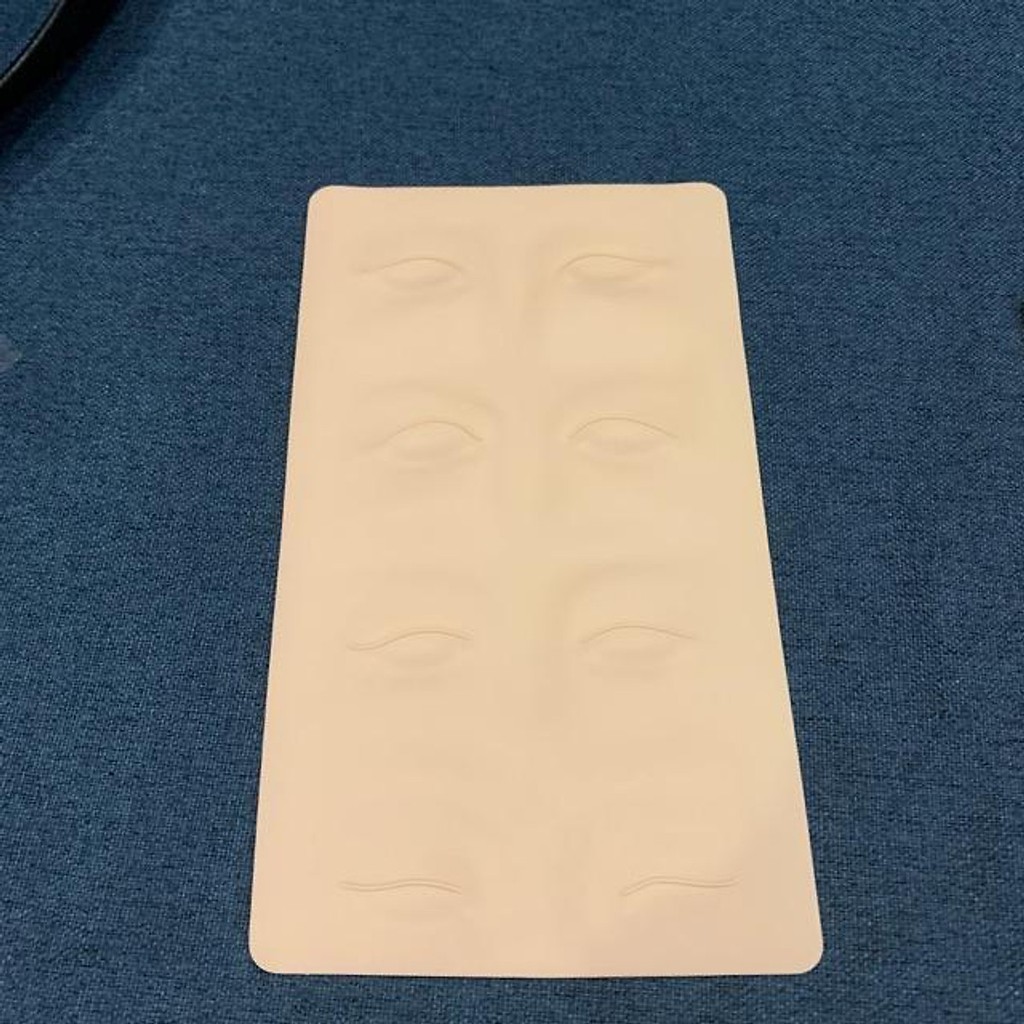 Da tập học phun xăm màu trắng trơn, hồng xám,3d điêu khắc chân mày phun môi phun mí loại 1