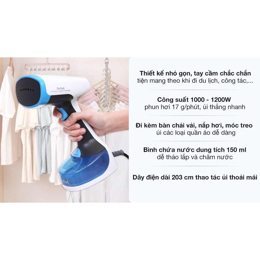 Bàn ủi hơi nước cầm tay Tefal DT7000E0