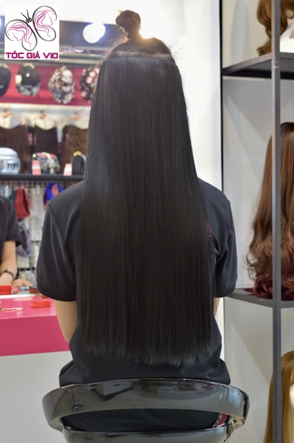 Tóc giả - Tóc kẹp thẳng 60cm siêu dày 200g - KT60