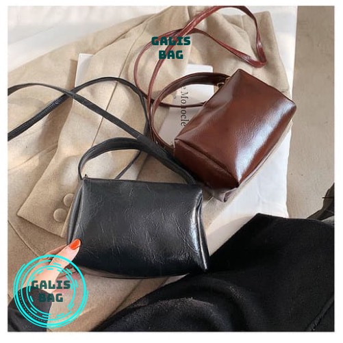 Túi hộp đeo chéo, xách tay phong cách Hàn Quốc