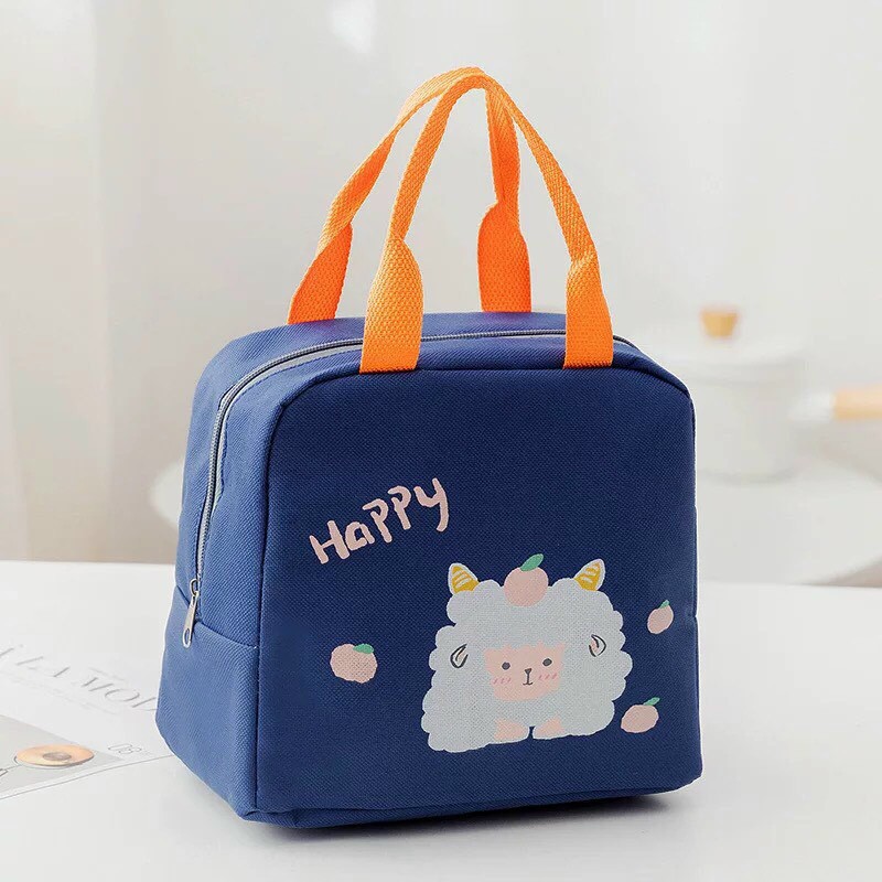 Túi giữ nhiêt đựng hộp cơmGIADUNGTONGKHO1Túi đựng hộp cơm văn phòng chống nước họa tiết hình thú style Nhật Bản
