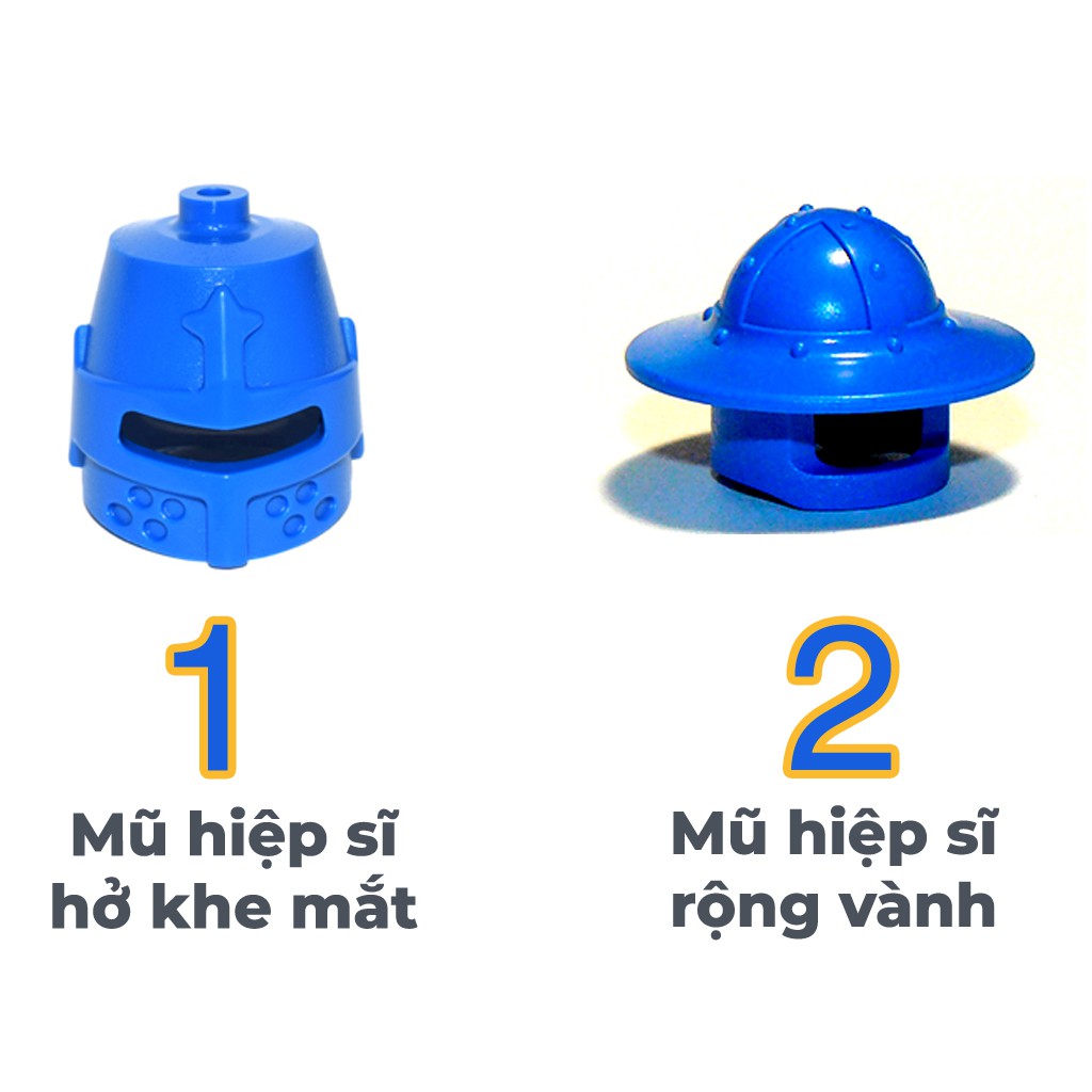 [1 Cái] LEGO Mũ Hiệp Sĩ, Mũ Lính Trung Cổ, Nexo Knights Đan Mạch