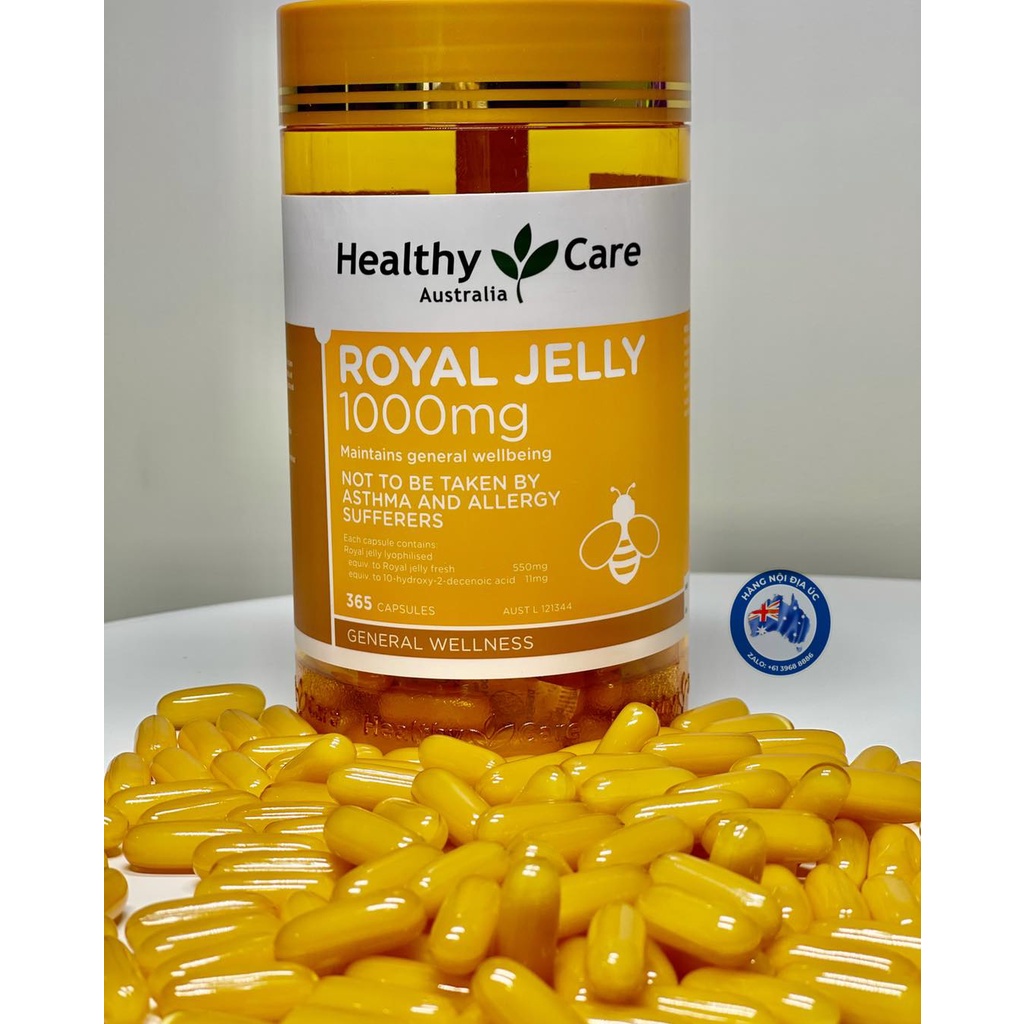 Sữa Ong Chua Healthy Care Royal Jelly 1000 365 Vien Hỗ Trợ Sức Khỏe Vinmerc Com