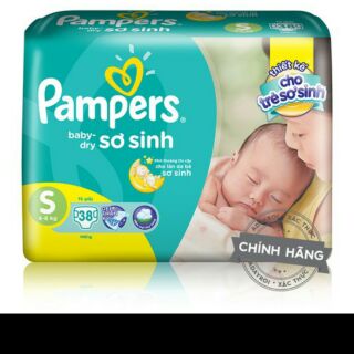 Tã dán pampers S38,M34, L, xl