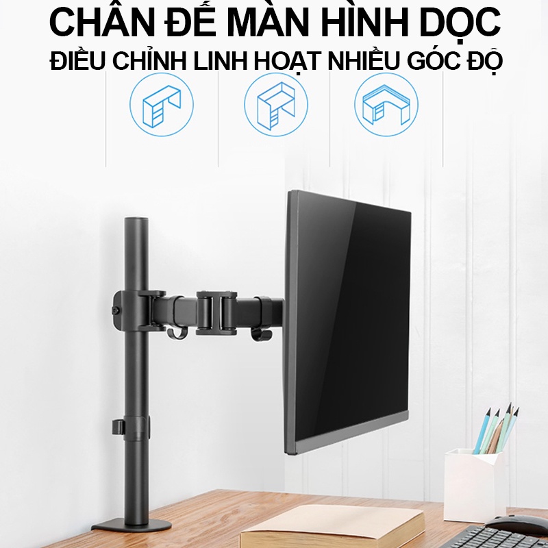 giá đỡ màn hình/giá đỡ máy tính/Giá treo / giá đỡ màn hình máy tính (gắn bàn) 17inch - 32inch - Xoay 360 độ
