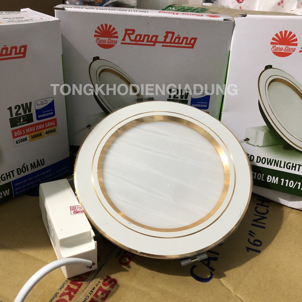 Đèn LED Âm trần Downlight Đổi màu 3 chế độ Rạng Đông  7W - 9W - 12W DAT10L ĐM