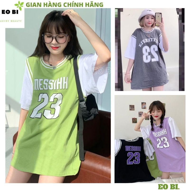 Áo thun nữ thể thao bóng chày số 23 raplang ,dáng rộng dấu quần sơn tùng mtv chất cottong mát mùa hè -EOBI
