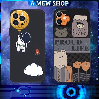 Ốp lưng iphon cạnh vuông in hình viền Phi Hành Gia Proud Life 6/6plus/6s/6splus/7/7plus/8/8plus/x/xs/11/12/pro/max/plus