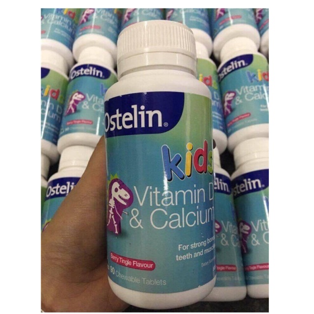 Canxi Ostelin Kid cho bé từ 2 tuổi trở lên ( canxi khủng long)