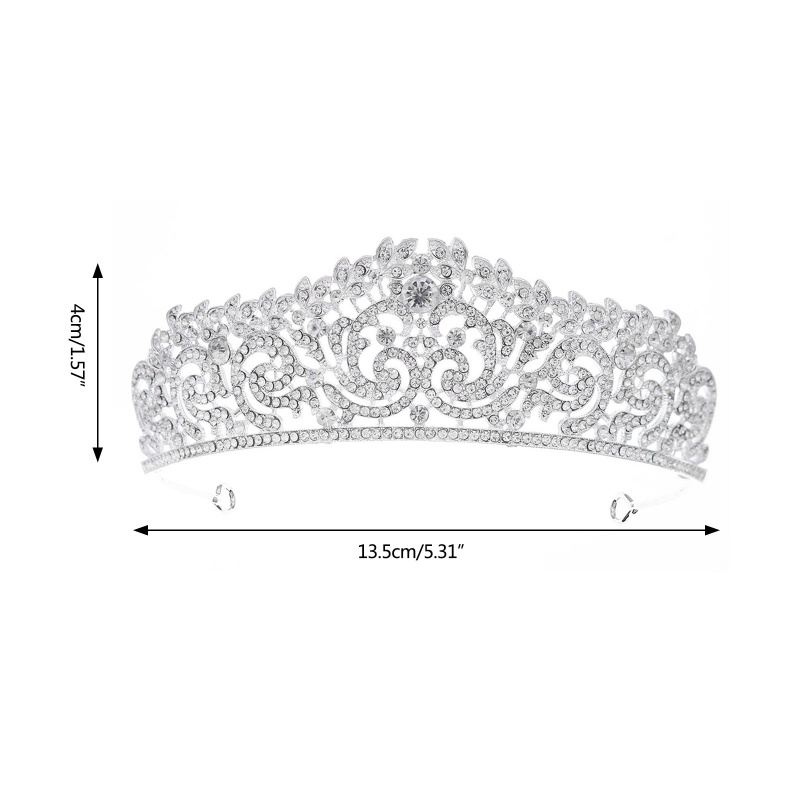 Vương Miện Đính Đá Lấp Lánh Kiểu Công Chúa Xinh Xắn Cho Bé Gái