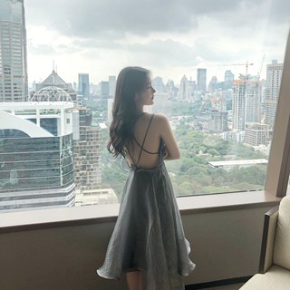 [Có Sẵn] Đầm xòe hở lưng nữ tính #211