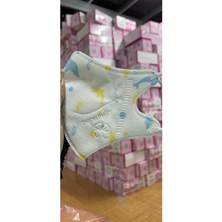HỘP 10 CHIẾC KHẨU TRANG 5D MASK KIDS THỊNH PHÁT CỎ BA LÁ CHO BÉ TỪ 4-10 TUỔI