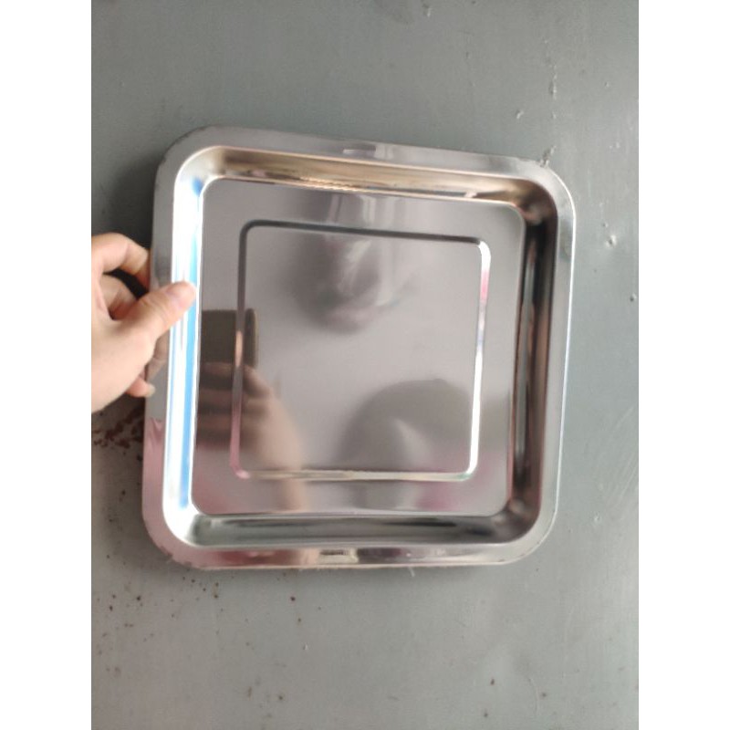 Khay hứng dầu inox 25*25 cm