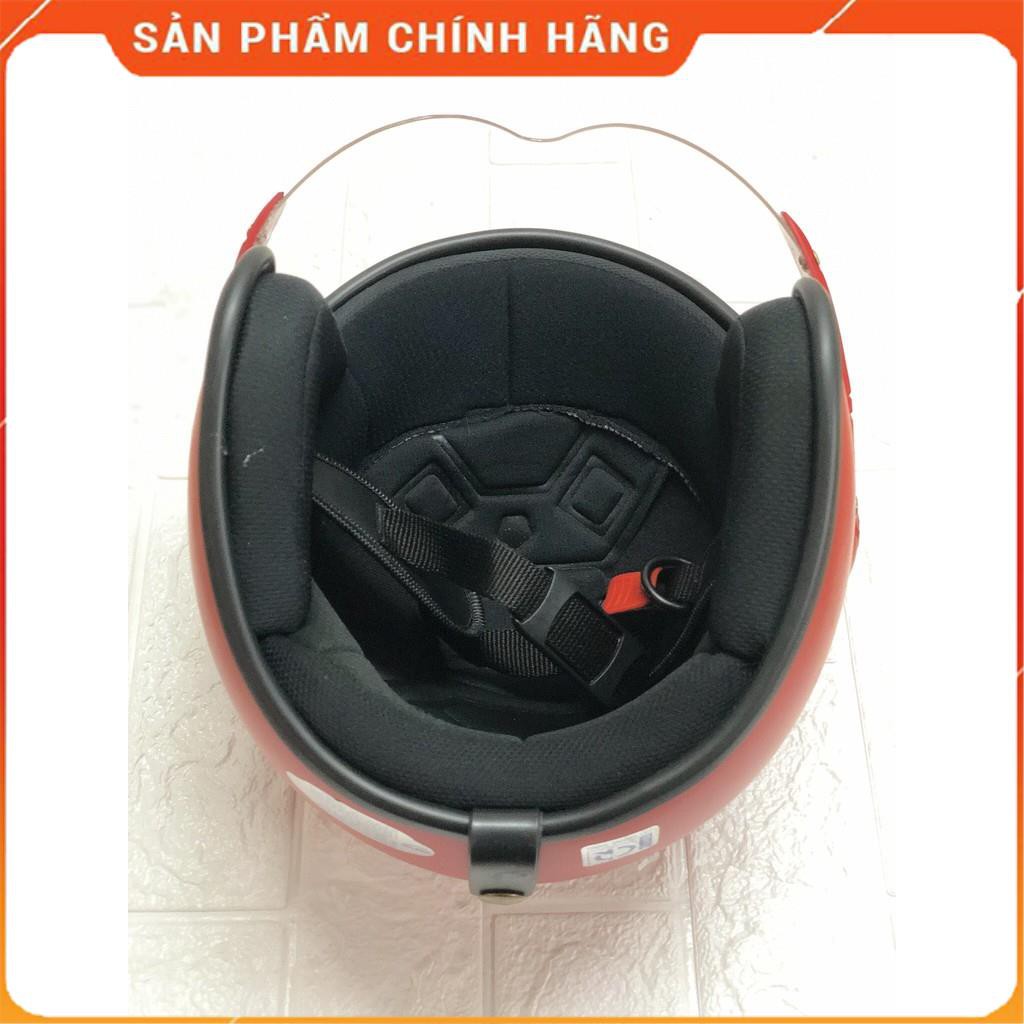 Mũ bảo hiểm có kính 3/4 đầu 368K  có kính càng - Mũ bảo hiểm thời trang