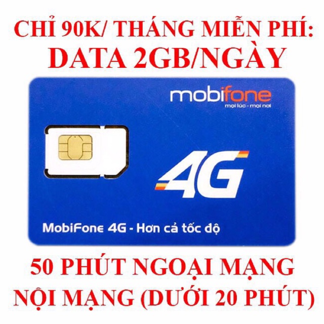 Sim 4G tốc độ cao Mobifone C90