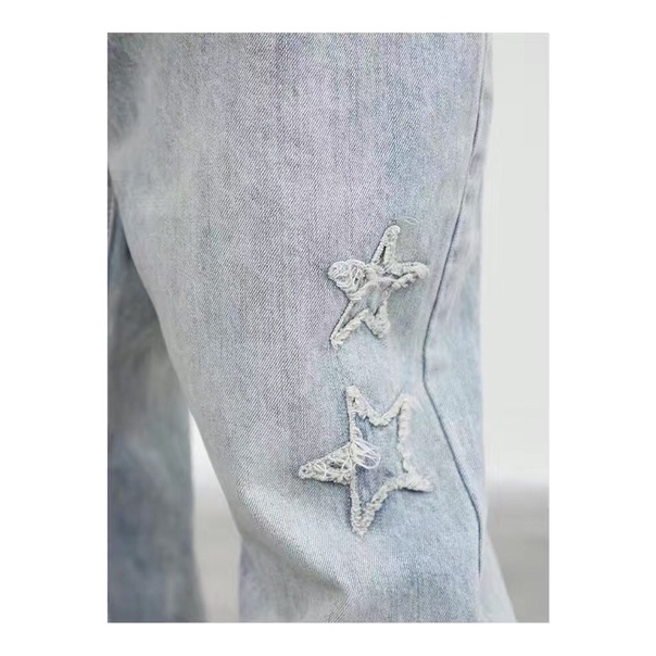 Quần Jean ống rộng họa tiết sao | BigBuy360 - bigbuy360.vn