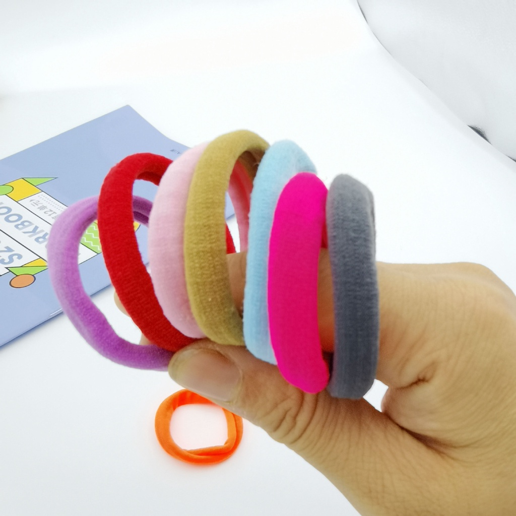 1 Dây Cột Tóc Cao Su Nhiều Màu Cho Bé Gái