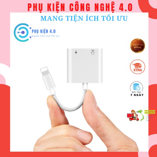 Jack chuyển đổi 2 cổng vừa sạc vừa cắm tai nghe cho iphone hàng chính hãng lỗi 1 đổi 1 của Phụ Kiện 4.0