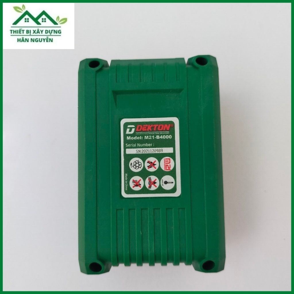 Pin Dekton M21-B4000 21V Li-ion 4.0AH 10cell dùng cho máy khoan,siết bulong,mài pin