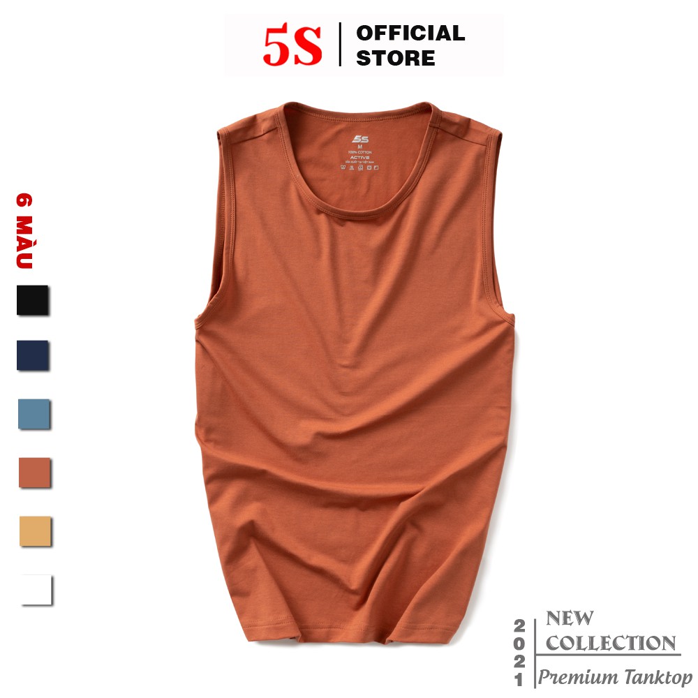 Áo Sát Nách Nam 5S (6 màu), Chất Liệu Thoáng Mát, Chống Nhăn, Kiểu Dáng Thể Thao Trẻ Trung, Khỏe Khoắn (ATT21004-03) | BigBuy360 - bigbuy360.vn