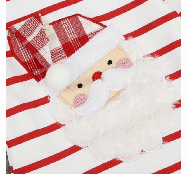 Đầm thun sọc già Noel bg tay dài