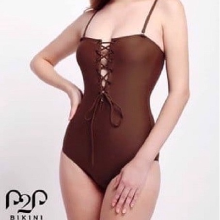 P2P BIKINI - Monokini hai dây basic đan dây ngực - MN310M_HD