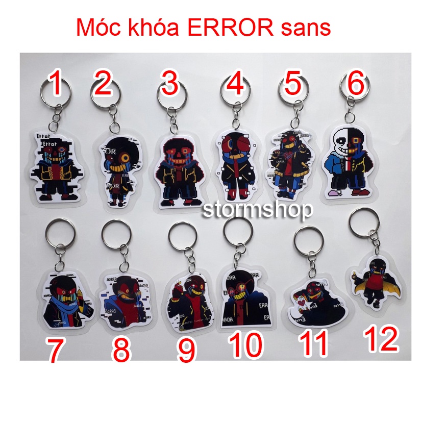 Móc khóa Error sans ( Mẫu 02)