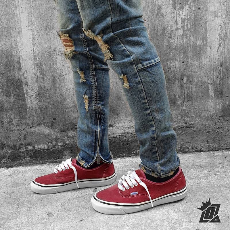 HÀNG NHẬP KHẨU -  Quần Jeans Nam Rách Gối Khóa Zip Thương Hiệu PACSUN ( Hàng VNXK) - Hàng Nhập Khẩu